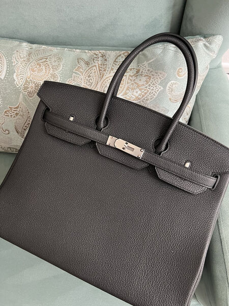 Сумка Hermès Birkin 35 женский кожа черный 139839-4