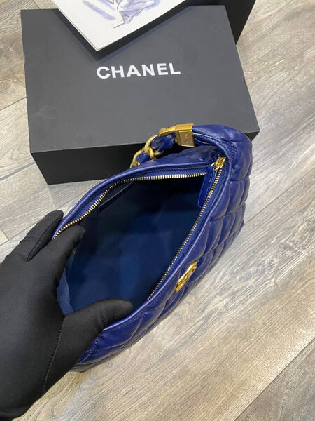 Сумка Chanel женский кожа синий 179327-2