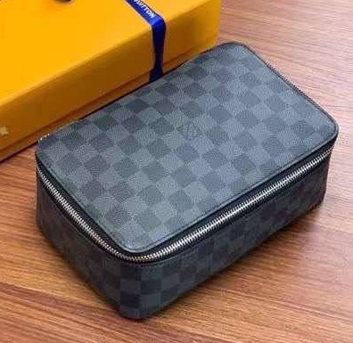 Мужской несессер косметичка Louis Vuitton мужской канва синий 111309