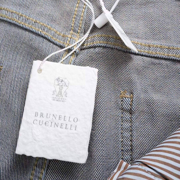 Мужские джинсы Brunello Cucinelli мужской джинса синий 134474-7