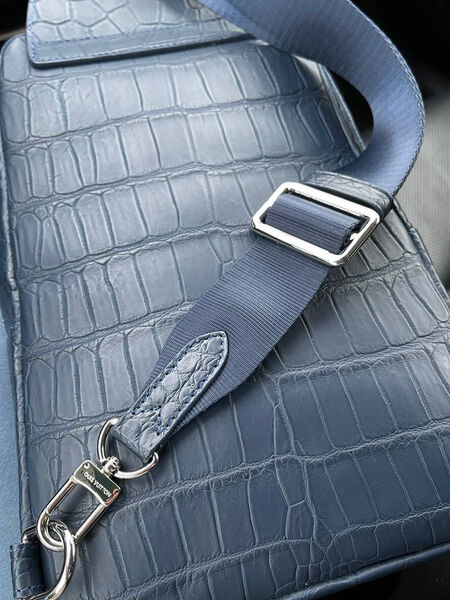 Мужская сумка слинг Louis Vuitton мужской кожа синий 113430-5