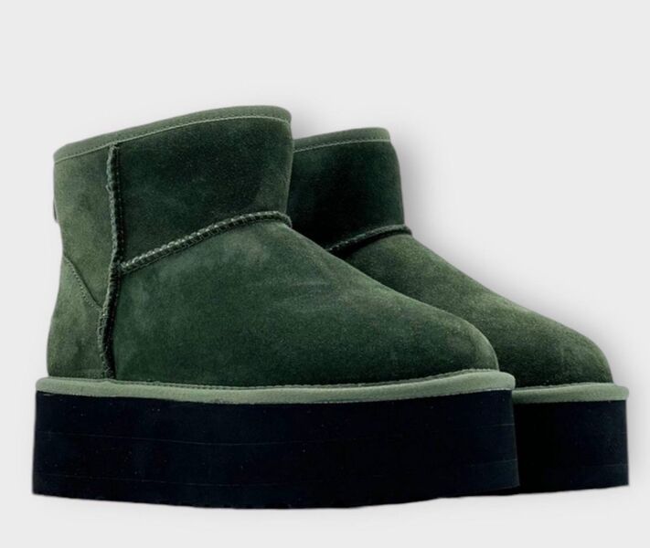 Угги Ugg Classic Ultra Mini Platform женский замша болотный 167772