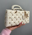 Сумка Christian Dior Lady женский кожа белый 134088-4
