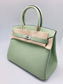 Сумка Hermès Birkin 30 ручная работа женский кожа болотный 100594-2