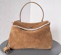 Сумка Balenciaga Rodeo женский замша бежевый 170105-1