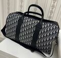 Дорожная сумка Christian Dior женский текстиль черный,серебристый 149815