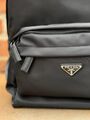 Мужской рюкзак Prada мужской нейлон черный 53373-9