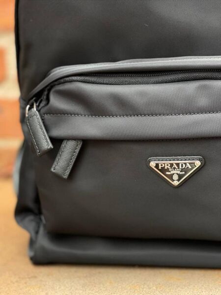 Мужской рюкзак Prada мужской нейлон черный 53373-9