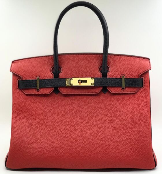 Сумка Hermès Birkin 30 женский кожа бордовый 75317