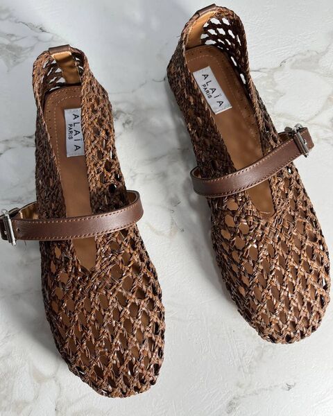 Балетки Alaïa женский кожа 188504