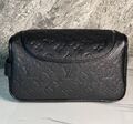 Мужской несессер косметичка Louis Vuitton мужской кожа черный 171175-1