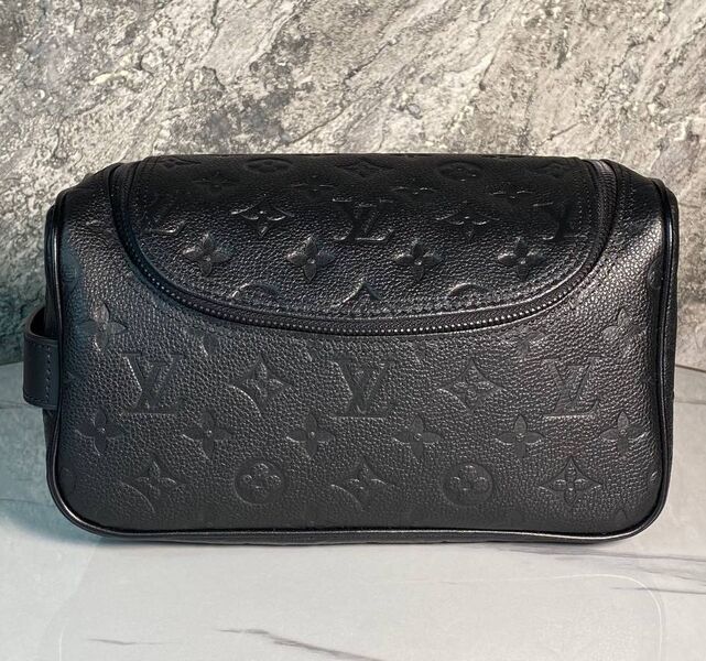 Мужской несессер косметичка Louis Vuitton мужской кожа черный 171175