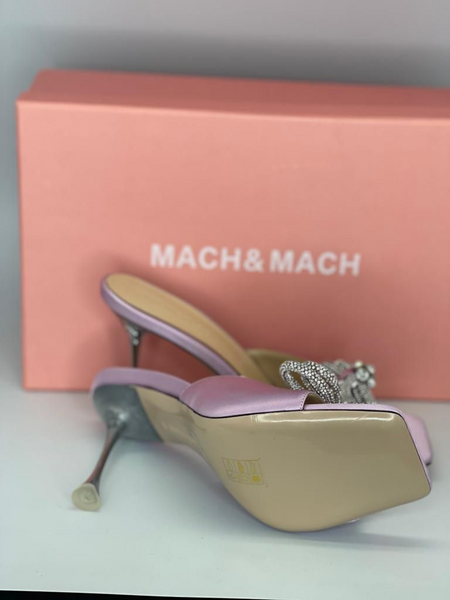 Босоножки Mach&Mach женский сатин фиолетовый 12541-2