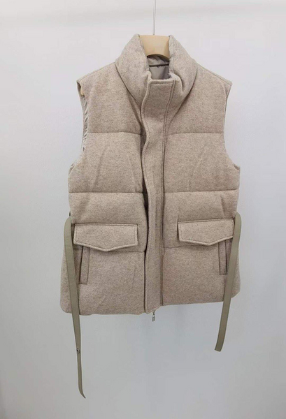 Жилет двусторонний Loro Piana женский бежевый 22803-5