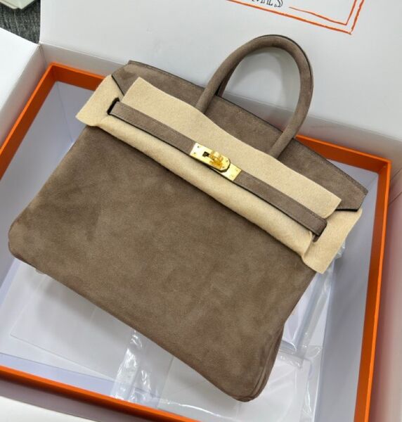 Сумка Hermès Birkin 25 женский замша 155733
