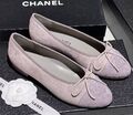 Балетки Chanel женский замша графитовый 149382-1