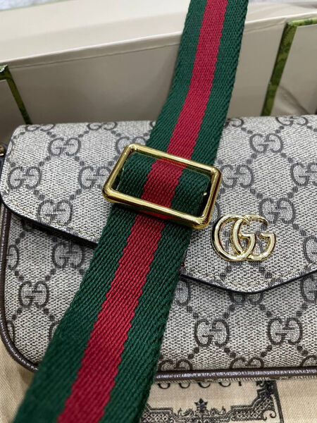 Сумка Gucci женский канва графитовый 129306-5