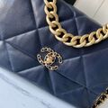 Сумка Chanel (30 см) женский кожа синий 73564-2