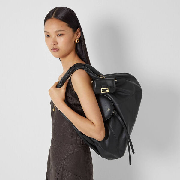 Сумка Fendi женский кожа черный 200822-4