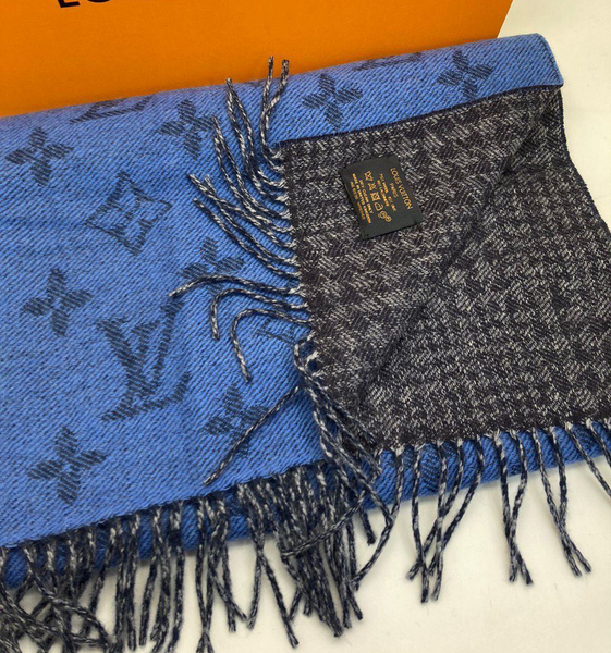 Мужской шарф Louis Vuitton мужской синий 54263