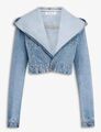 Куртка джинсовка Alaïa женский джинса бирюзовый 155819
