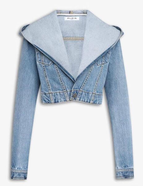 Куртка джинсовка Alaïa женский джинса бирюзовый 155819