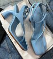 Туфли Dries Van Noten женский кожа бирюзовый 155635-1