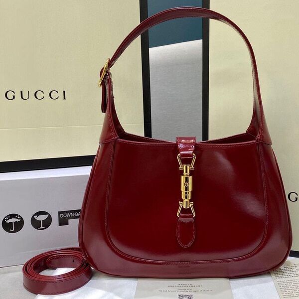 Сумка Gucci Jackie 1961 женский кожа бордовый 75198