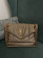 Сумка Saint Laurent женский кожа бежевый 147351-5