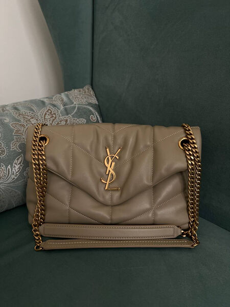 Сумка Saint Laurent женский кожа бежевый 147351-5