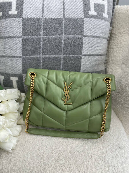Сумка Saint Laurent женский кожа болотный 97478-6