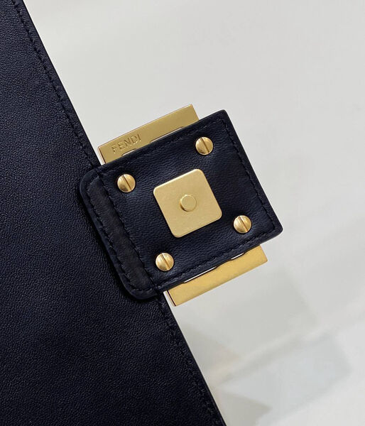 Сумка Fendi Baguette женский текстиль черный 142098-9