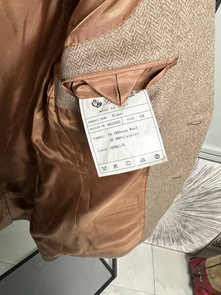 Мужской пиджак Loro Piana мужской бежевый 130619-5