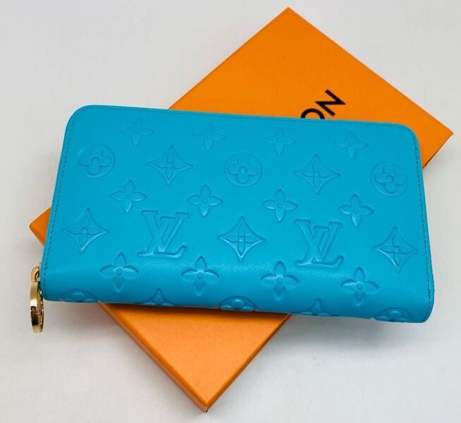Кошелек Louis Vuitton женский кожа бирюзовый 138705