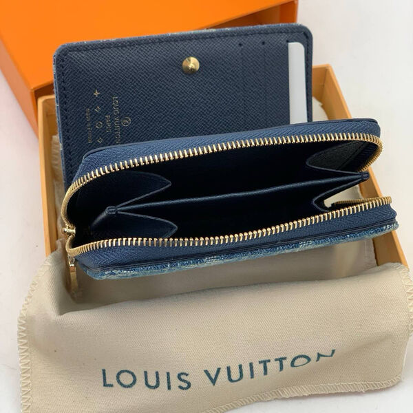 Кошелек Louis Vuitton женский кожа синий 149769-3
