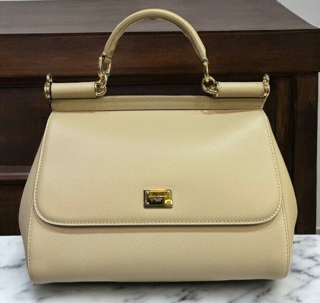 Сумка Dolce & Gabbana женский кожа бежевый 156588