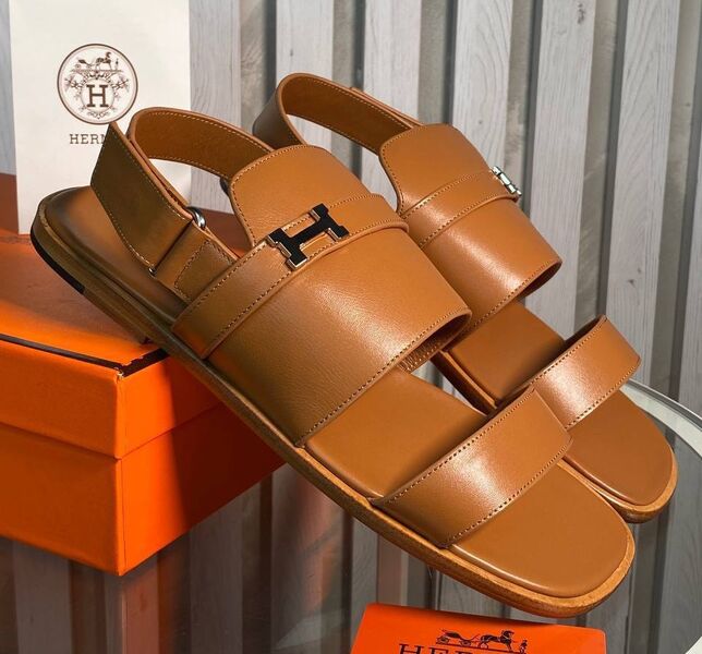 Мужские сандалии Hermès мужской кожа 151993