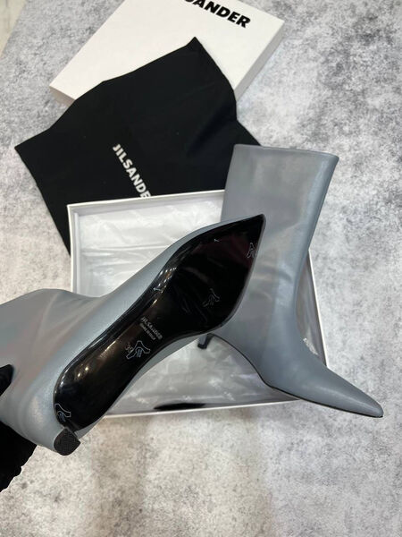 Сапоги Jil Sander женский кожа графитовый 127522-2