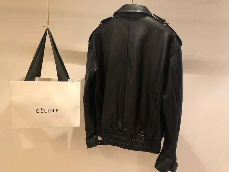 Куртка Celine женский кожа черный 37916-3