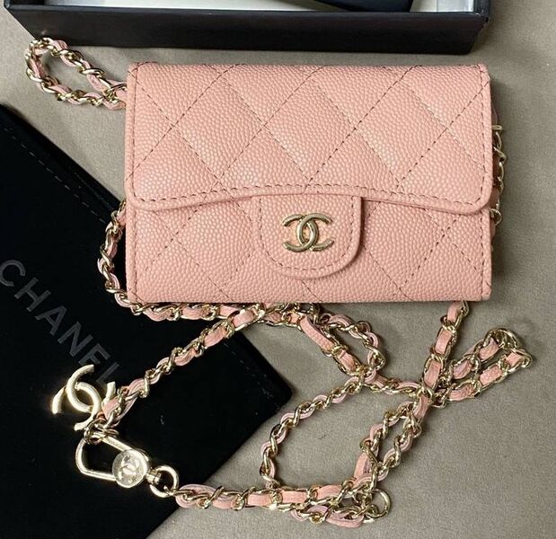 Сумка Chanel женский кожа розовый 187922
