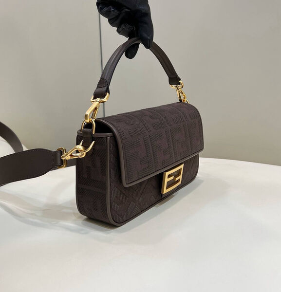 Сумка Fendi Baguette женский текстиль 142104-2