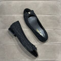 Балетки Chanel женский кожа черный 112288-3