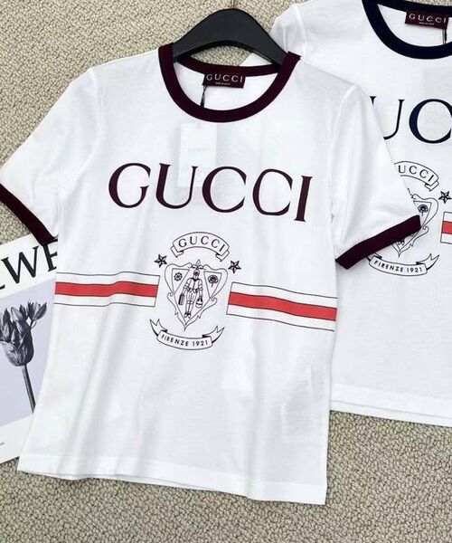 Футболка Gucci женский белый 183432