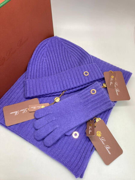Комплект Loro Piana женский кашемир фиолетовый 164297