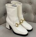 Ботильоны Gucci женский кожа белый 122999
