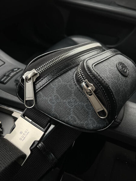 Мужская сумка слинг Gucci мужской кожа черный 147905-3