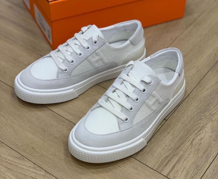 Кеды Hermès женский кожа белый 106540