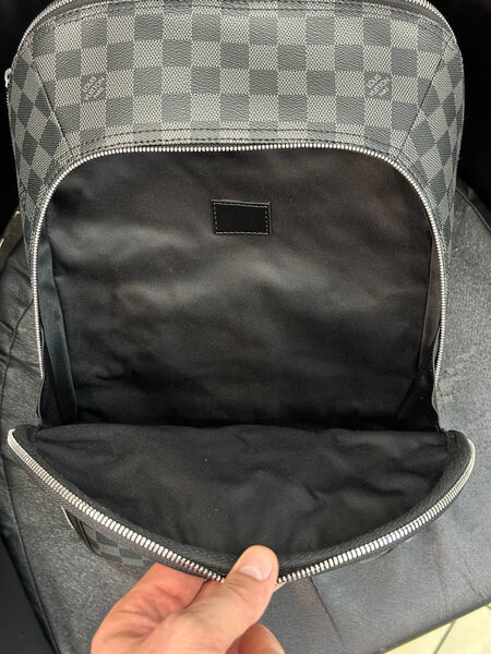 Мужской рюкзак Louis Vuitton мужской кожа черный 171500-5