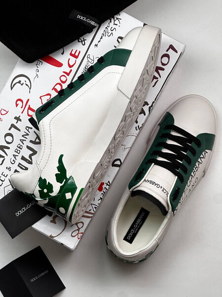 Мужские кеды Dolce&Gabbana мужской кожа белый 131250-4