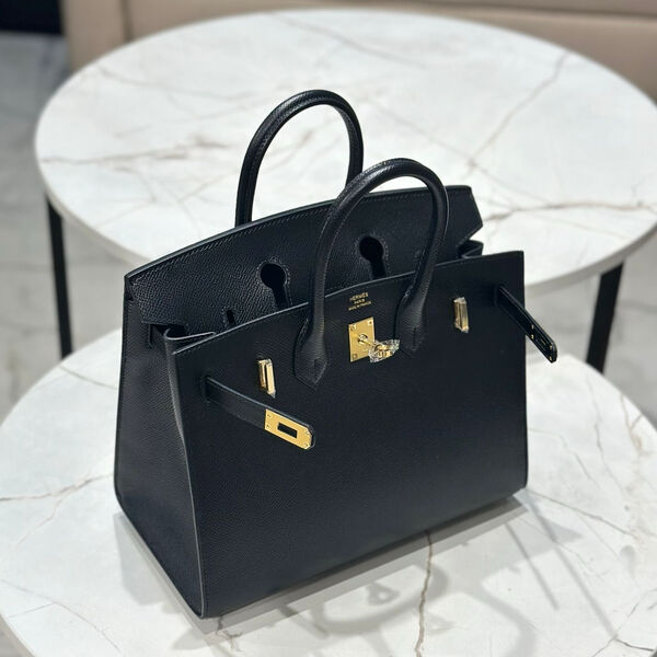 Сумка Hermès Birkin 25 женский кожа черный 145277-2